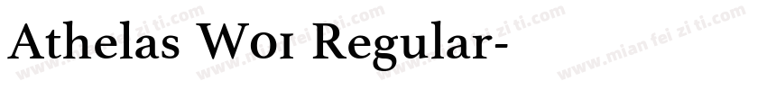 Athelas W01 Regular字体转换